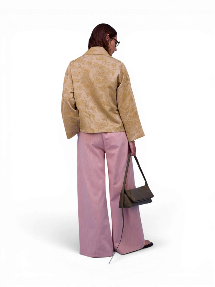 Roze losvallende broek Hardy Nathalie Vleeschouwer