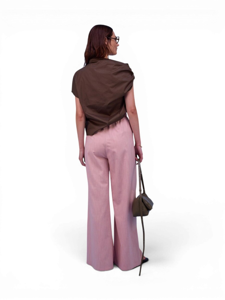 Roze losvallende broek Hardy Nathalie Vleeschouwer