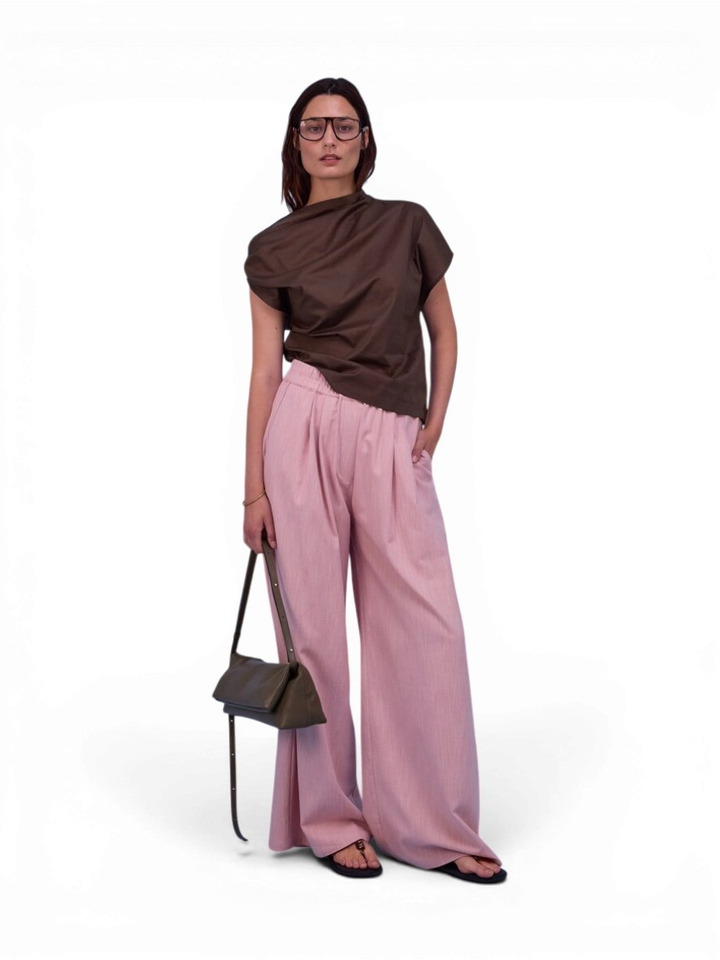 Roze losvallende broek Hardy Nathalie Vleeschouwer
