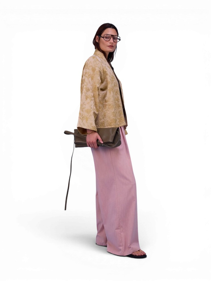 Roze losvallende broek Hardy Nathalie Vleeschouwer