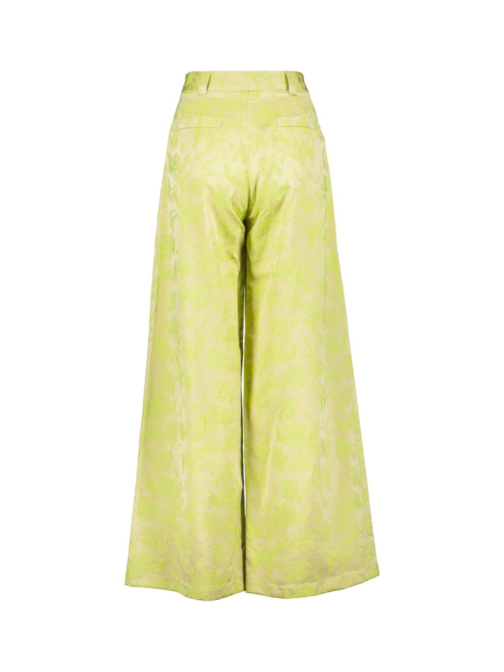 Groene broek met print Nathalie Vleeschouwer 