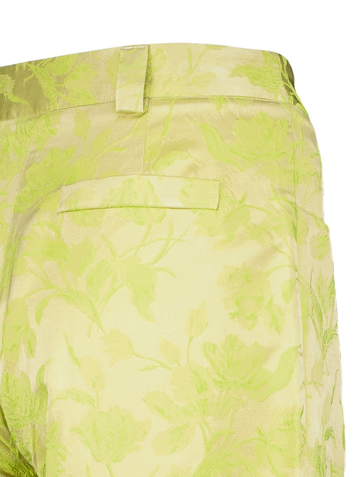 Groene broek met print Nathalie Vleeschouwer 