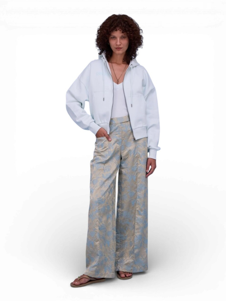 Broek met bloemenprint Nathalie Vleeschouwer