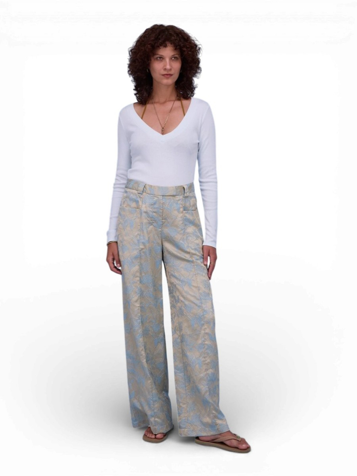 Broek met bloemenprint Nathalie Vleeschouwer