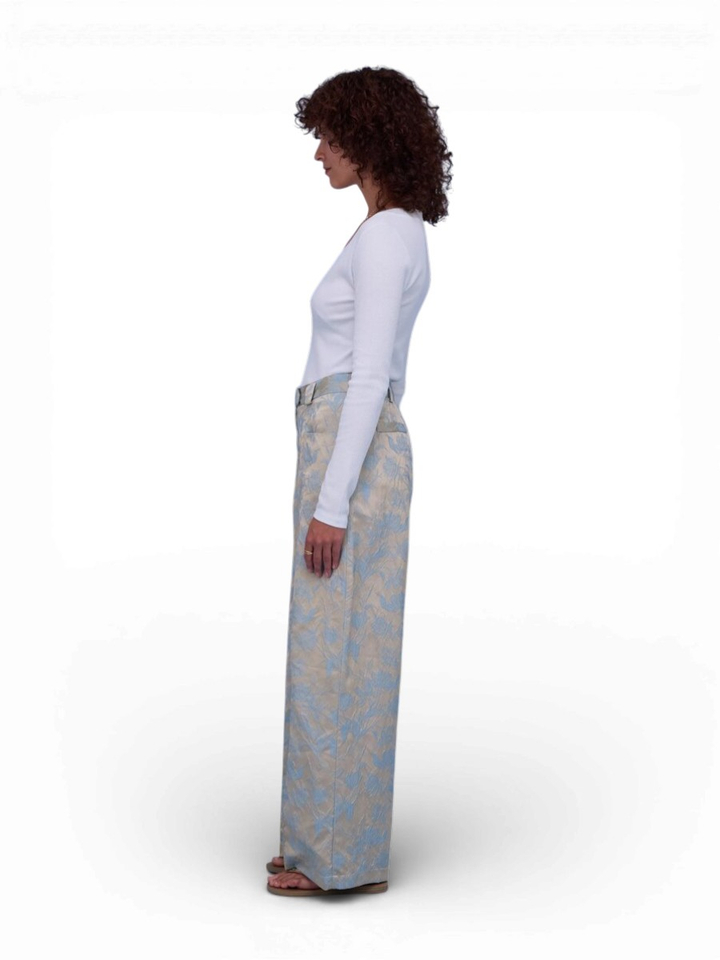 Broek met bloemenprint Nathalie Vleeschouwer