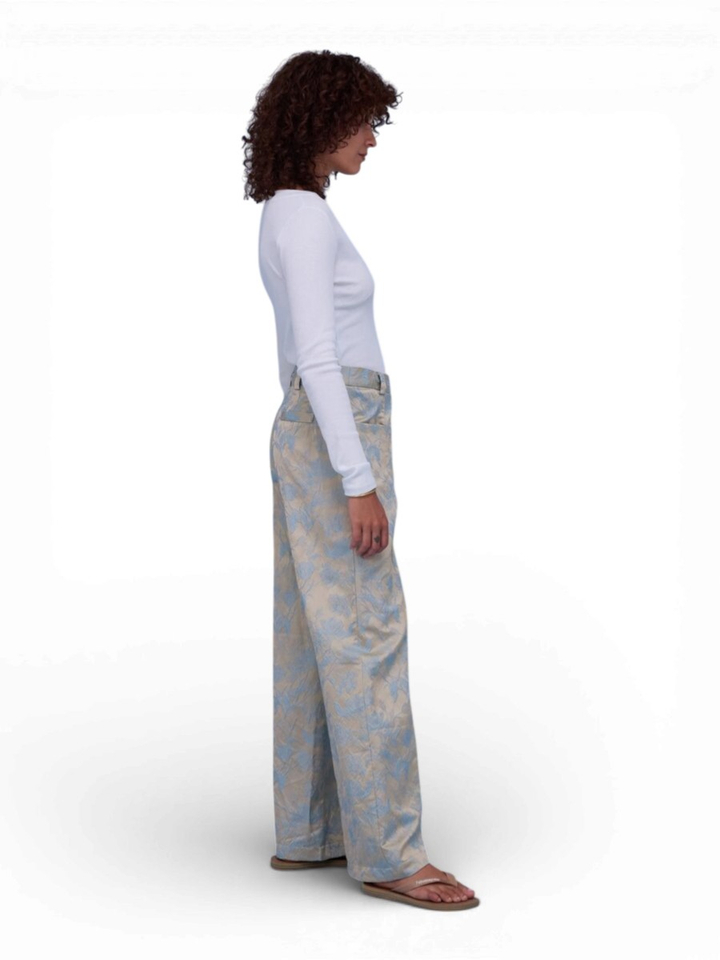 Broek met bloemenprint Nathalie Vleeschouwer