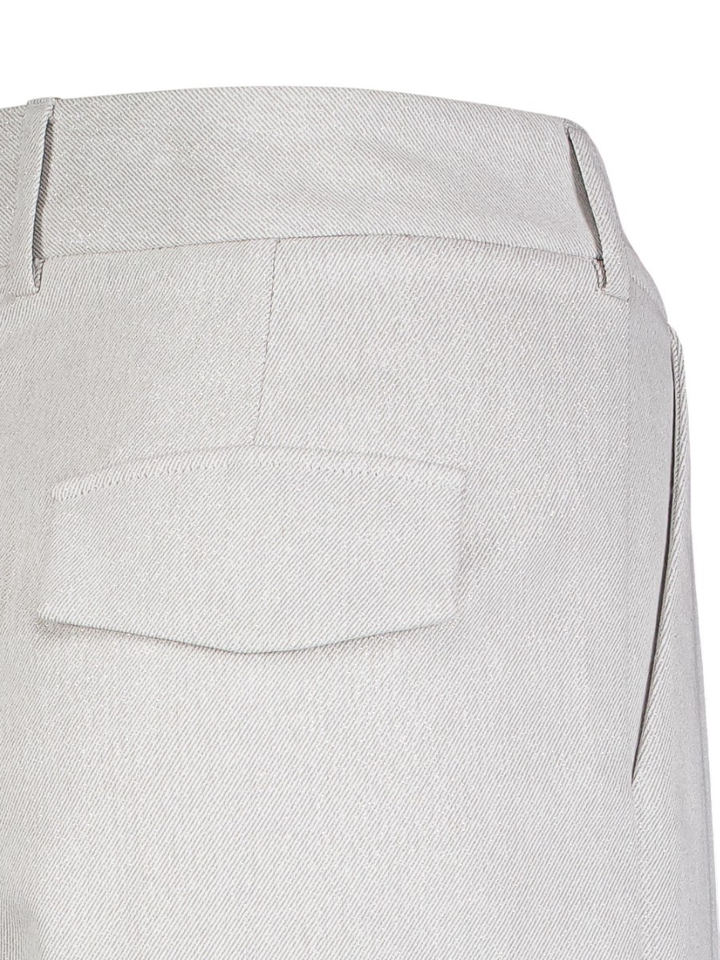 Zilver geklede broek Edward Nathalie Vleeschouwer 