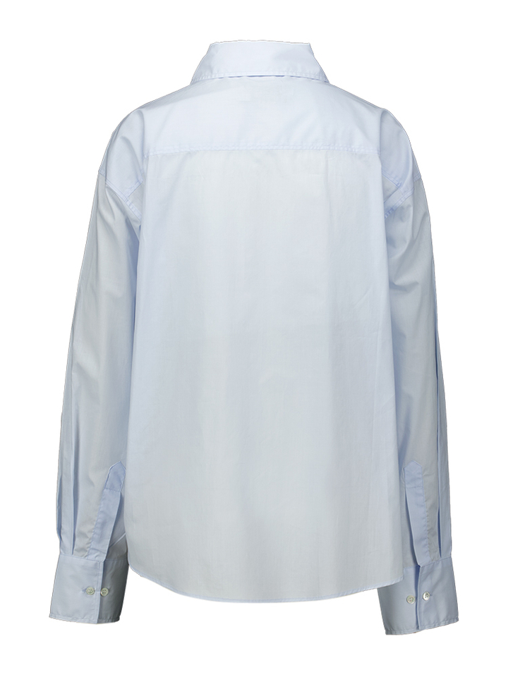 Blauwe lange mouw Hermine Nathalie Vleeschouwer