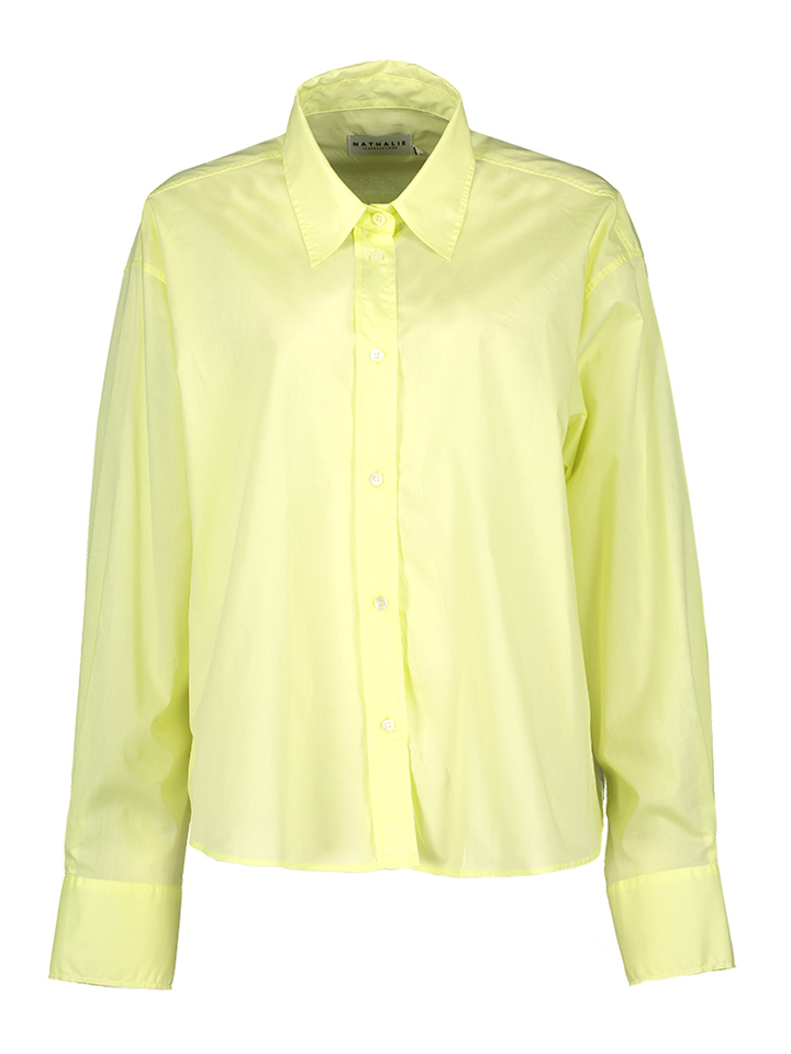 Gele bloes lange mouw Hermine Nathalie Vleeschouwer