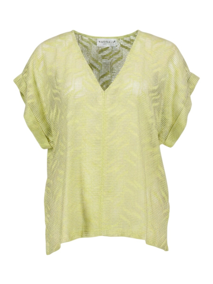 Gele blouse Faro Nathalie Vleeschouwer 