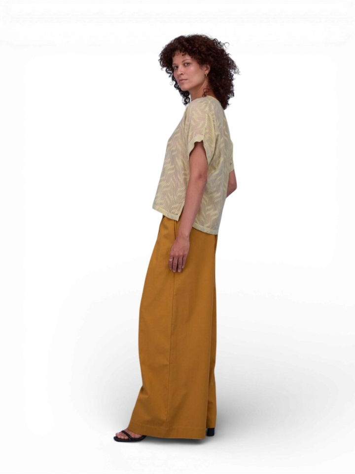 Gele blouse Faro Nathalie Vleeschouwer 