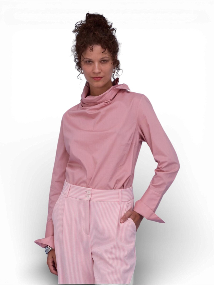 Roze casual blouse Haya Nathalie Vleeschouwer 