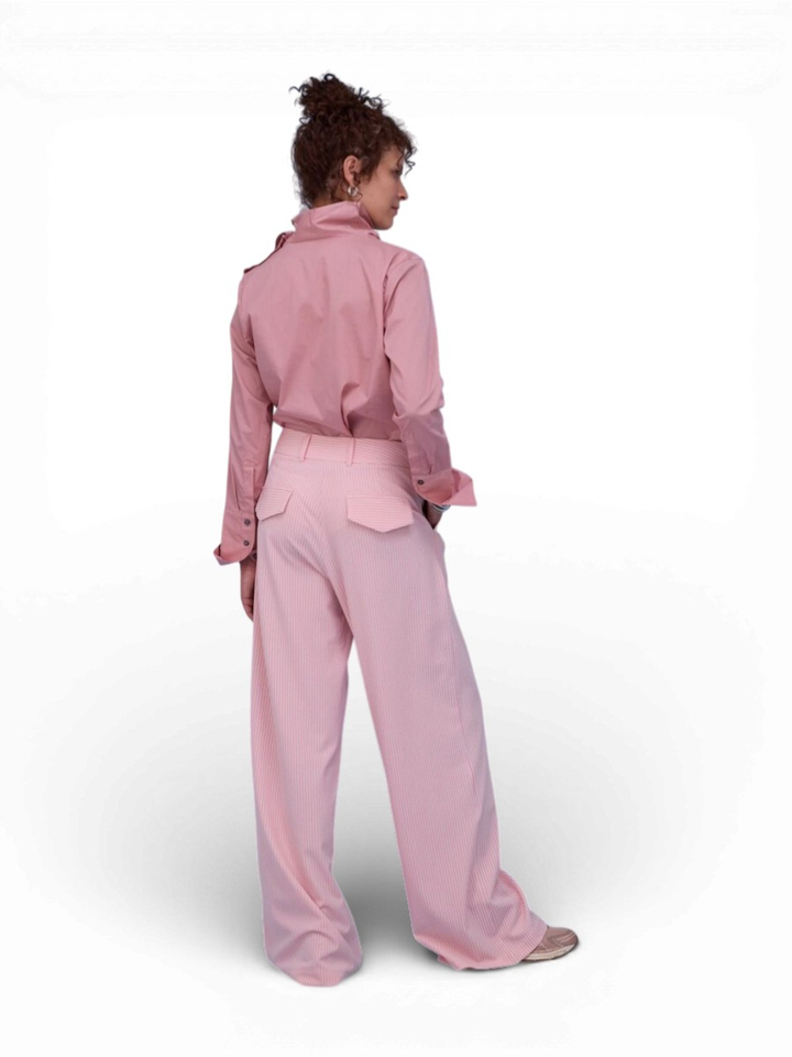 Roze casual blouse Haya Nathalie Vleeschouwer 