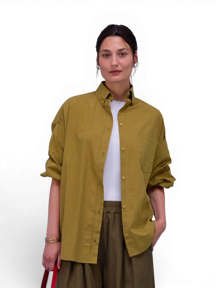 Groene oversized bloes Harper Nathalie Vleeschouwer