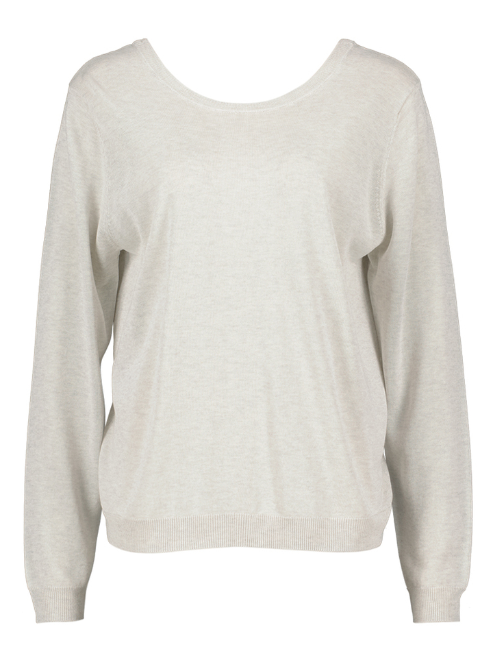 Lichtgrijze fijne cardigan Hortos Nathalie Vleeschouwer