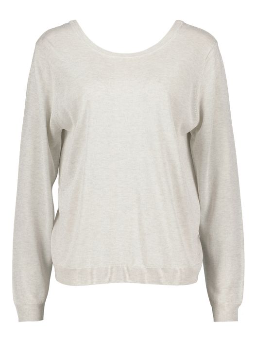 Lichtgrijze fijne cardigan Hortos Nathalie Vleeschouwer