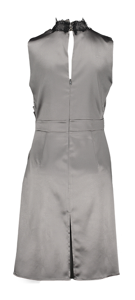 Grijs kleed met kanten detail Rinascimento