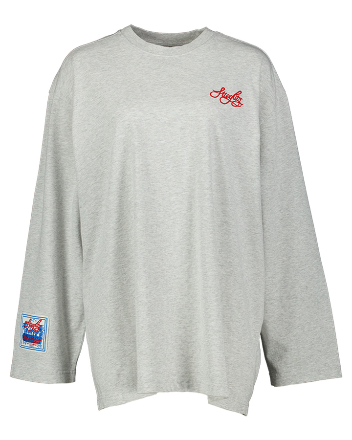 Grijze trui met opdruk Itala Skate Tee Wide Slee Stieglietz