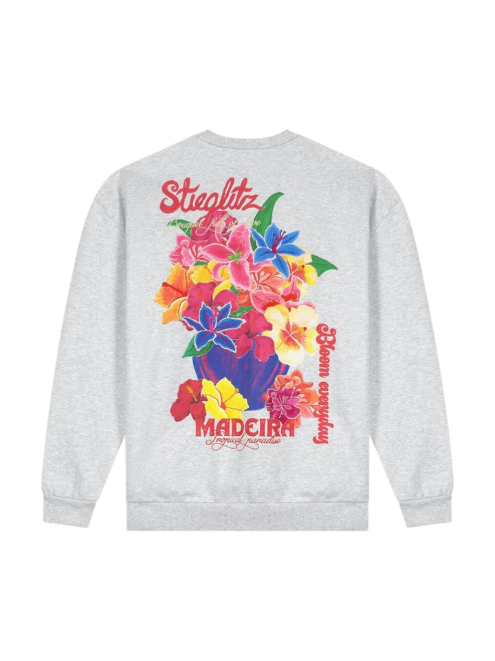 Grijze sweater met print op de rug Glenda Stieglitz
