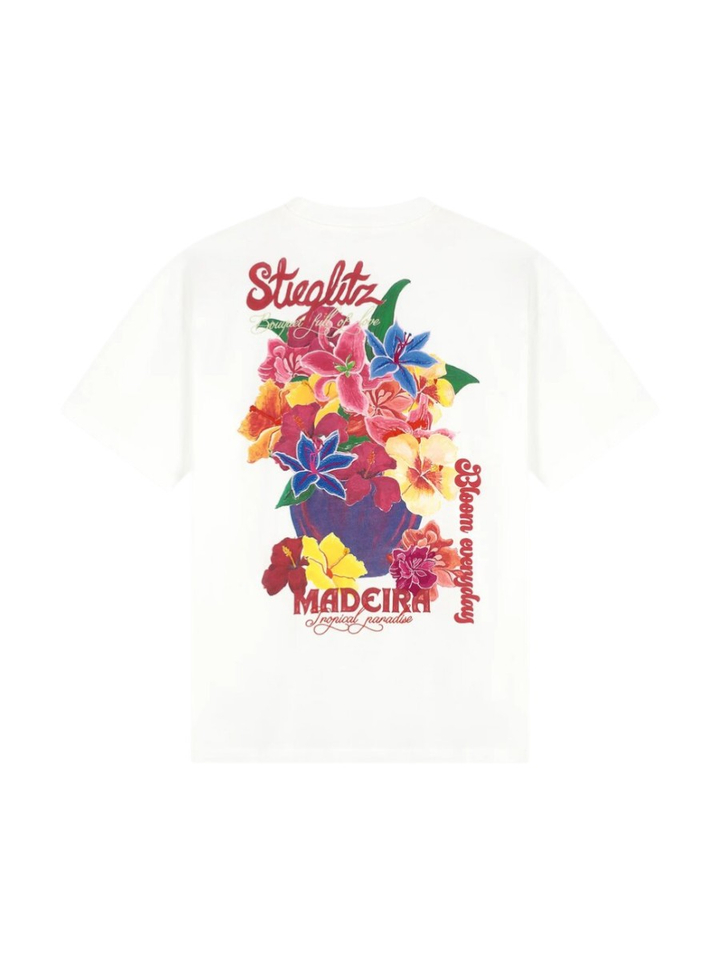 Witte oversized T-shirt met opdruk Doris Oversized T-Shirt Stieglietz