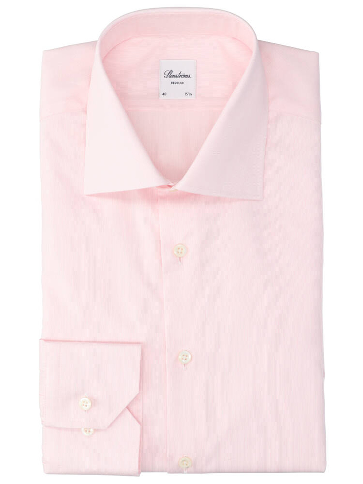 Light pink katoenen hemd (regular fit) met lange mouwen Stenströms 