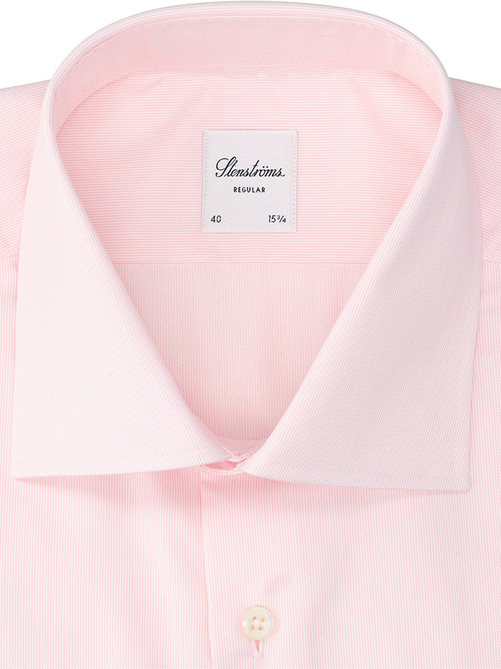 Light pink katoenen hemd (regular fit) met lange mouwen Stenströms 
