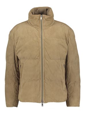 Beige jas in leder Jocamp Hugo Boss