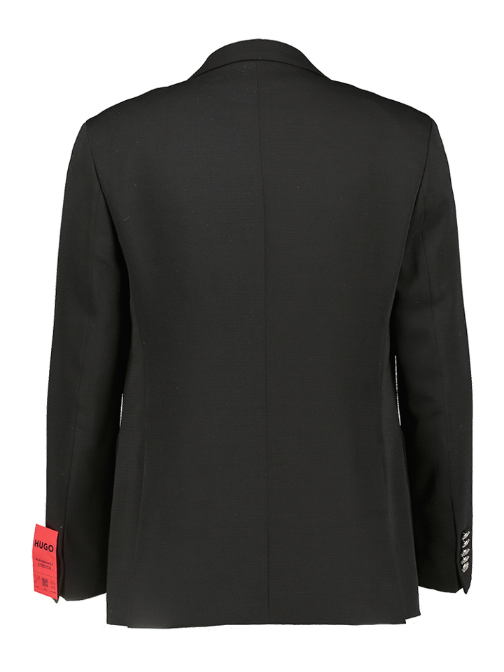 Zwarte blazer in ribbel Hugo Boss 