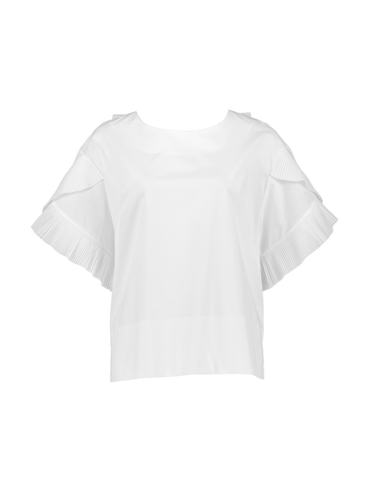 Witte blouse met detail Meimeij