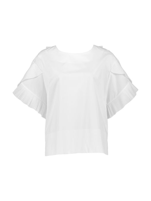 Witte blouse met detail Meimeij