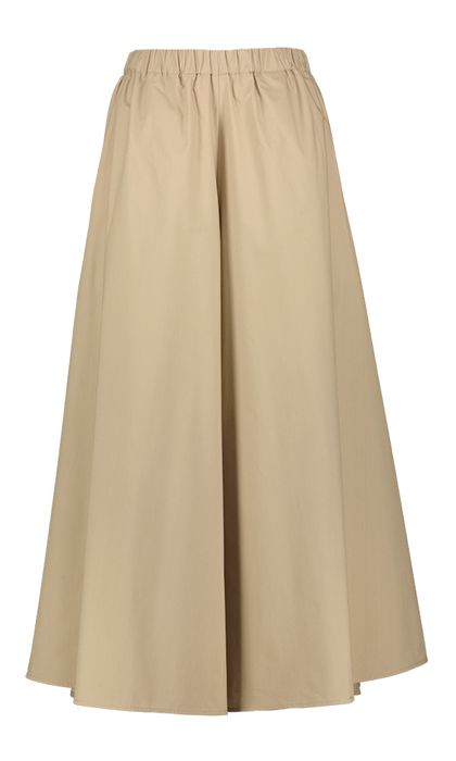 Beige wijde katoenen broek Meimeij