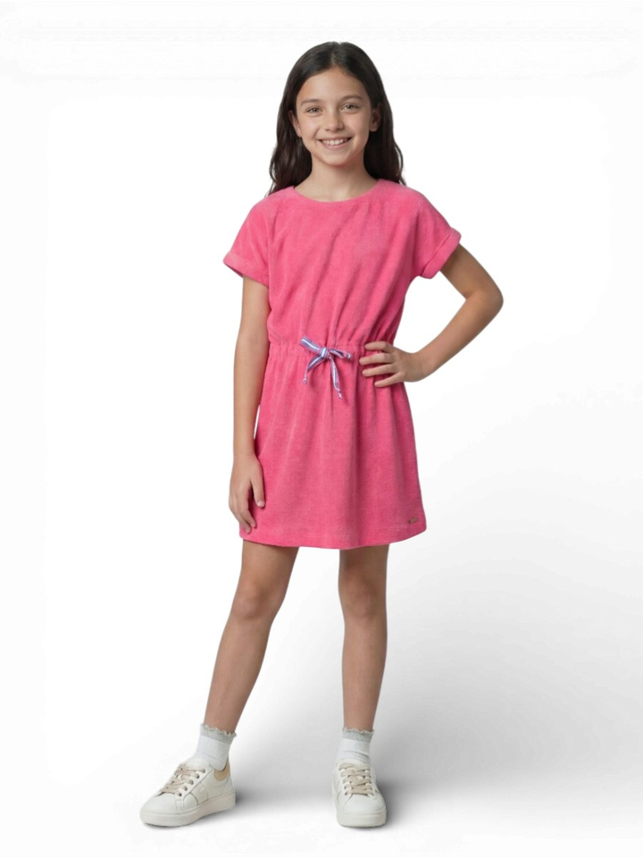 Roze jurk in badstof Ciela Blue Bay