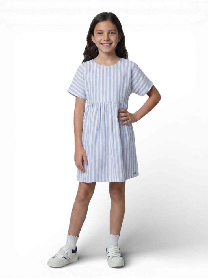 Blauw wit gestreepte jurk Calista Blue Bay 