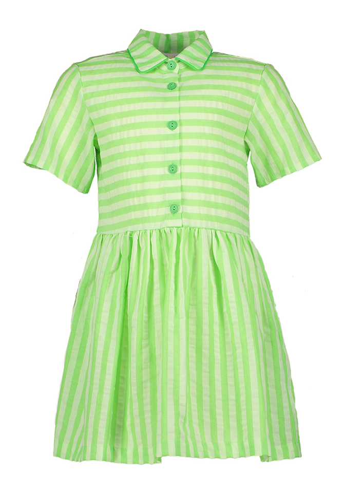 Groen gestreept kleed Cory Blue Bay