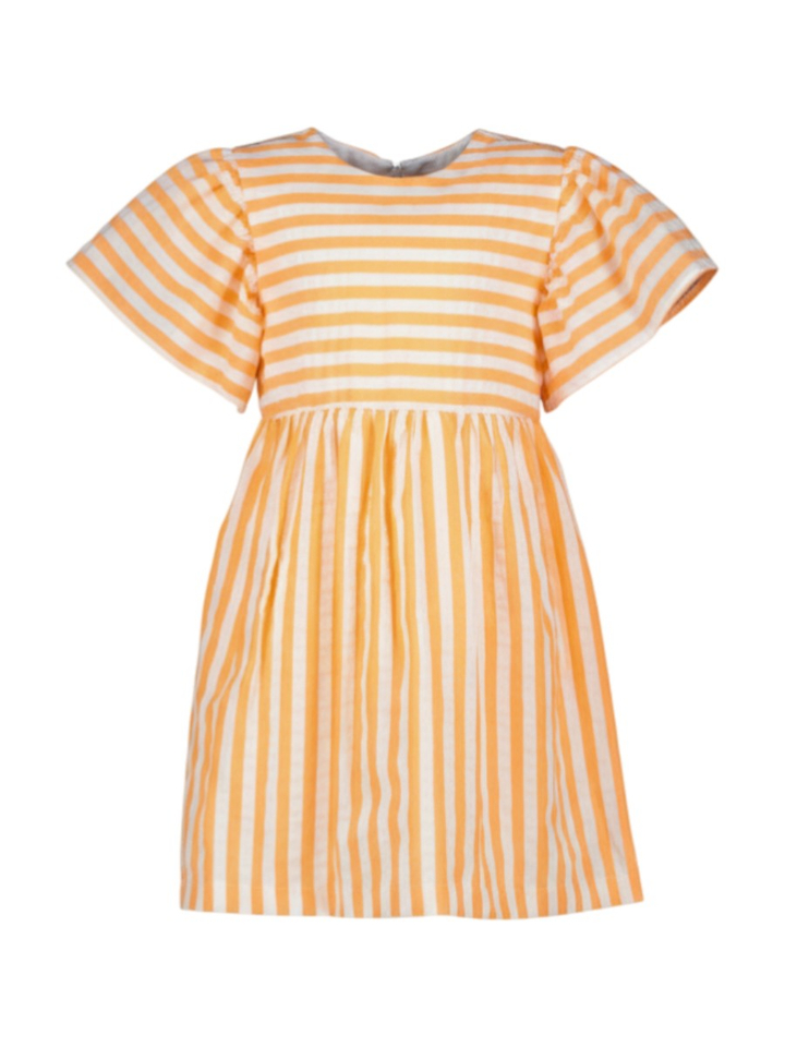 Oranje gestreepte jurk Claire Blue Bay