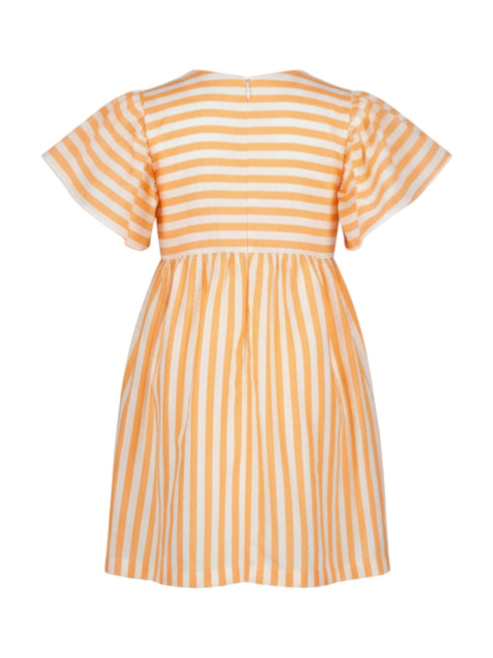 Oranje gestreepte jurk Claire Blue Bay