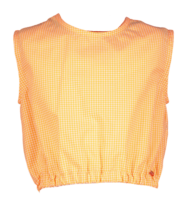 Oranje top ruit Blossom Blue Bay