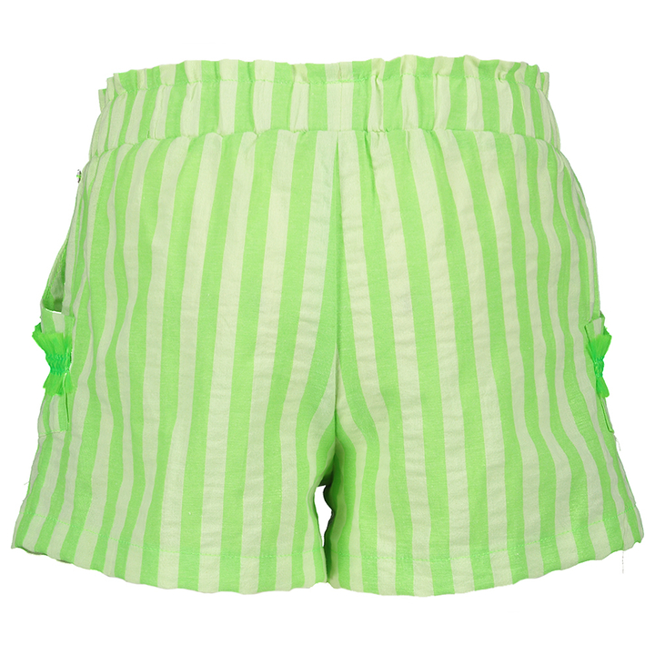 Groene gestreepte short met detail Floor Blue Bay