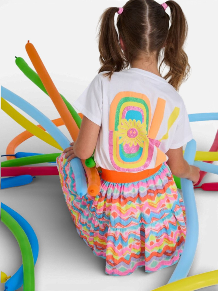 White t-shirt Indy Blue Bay 