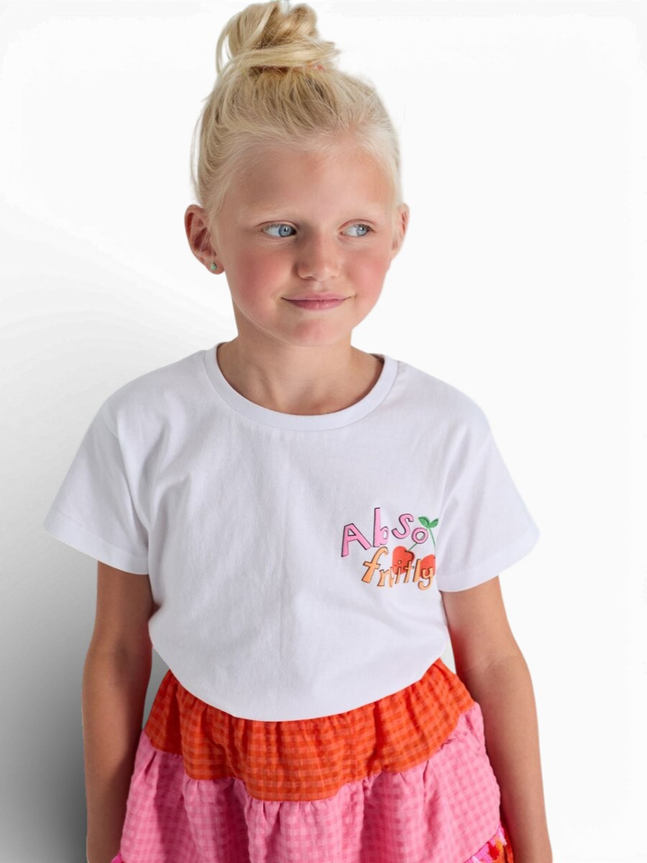 Witte t-shirt Ilse Blue Bay 