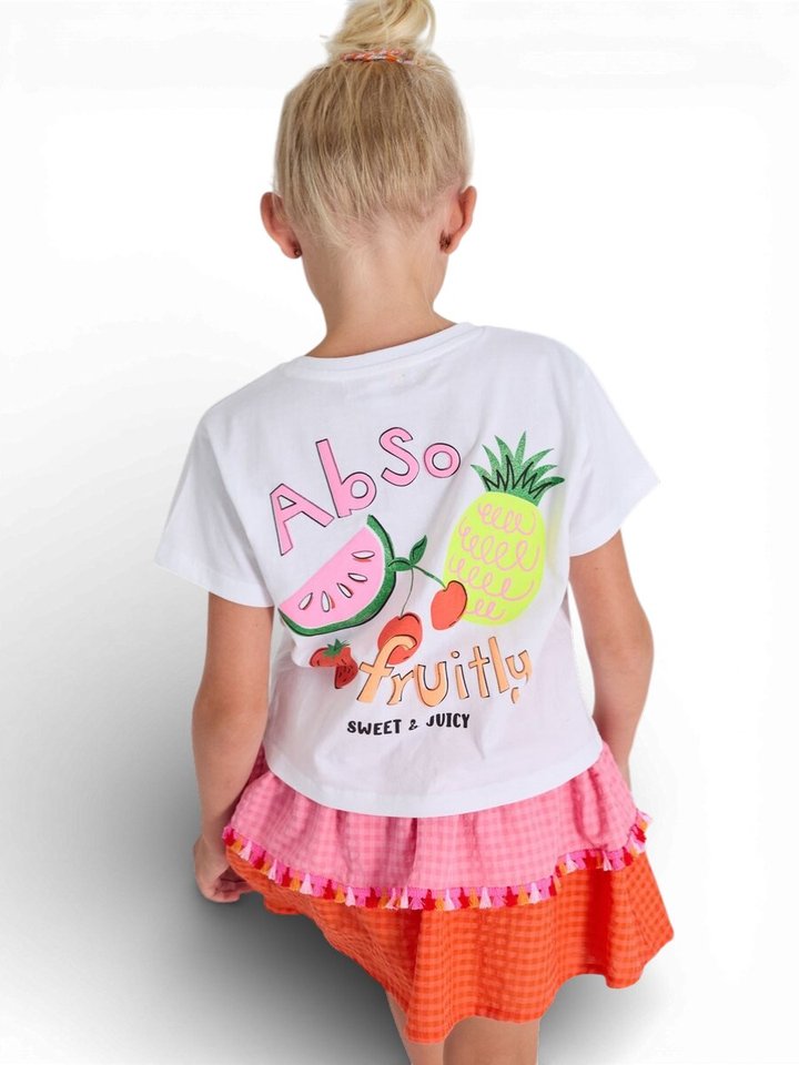 Witte t-shirt Ilse Blue Bay 