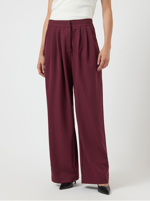 Bordeuax losvallende broek Yasdakota Y.A.S