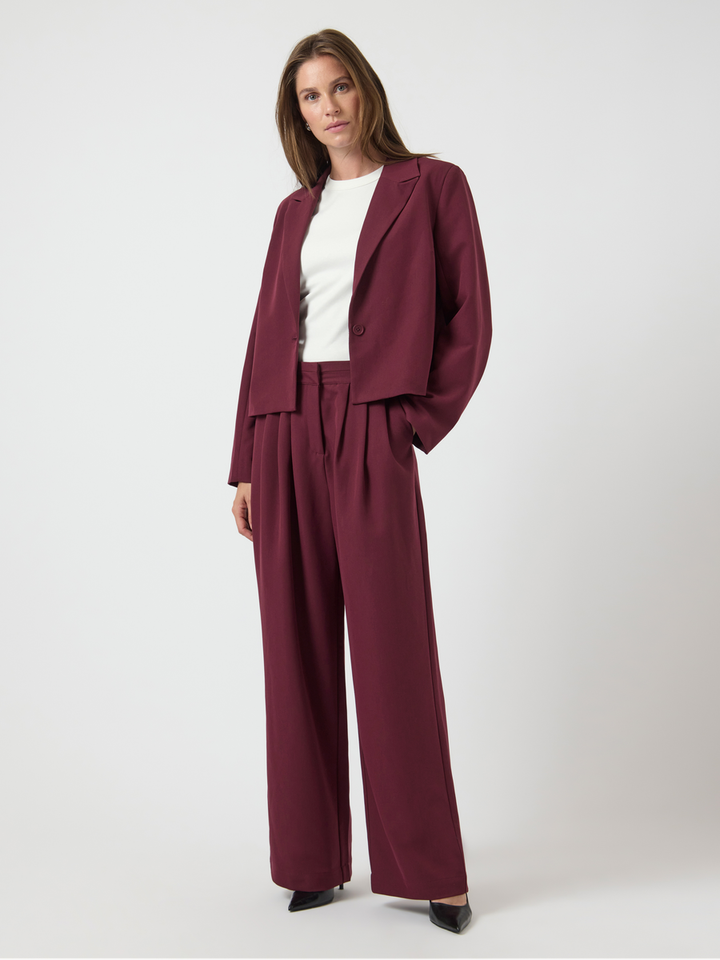 Bordeuax losvallende broek Yasdakota Y.A.S