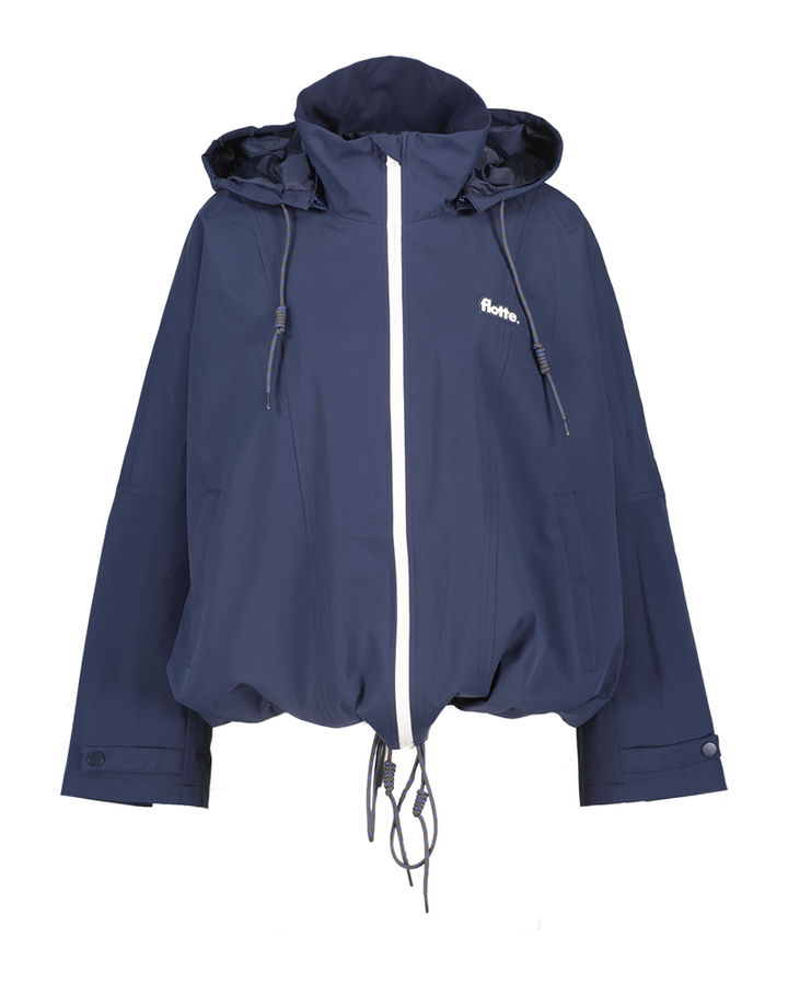 Donkerblauwe oversized regenjas Lourmel Flotte