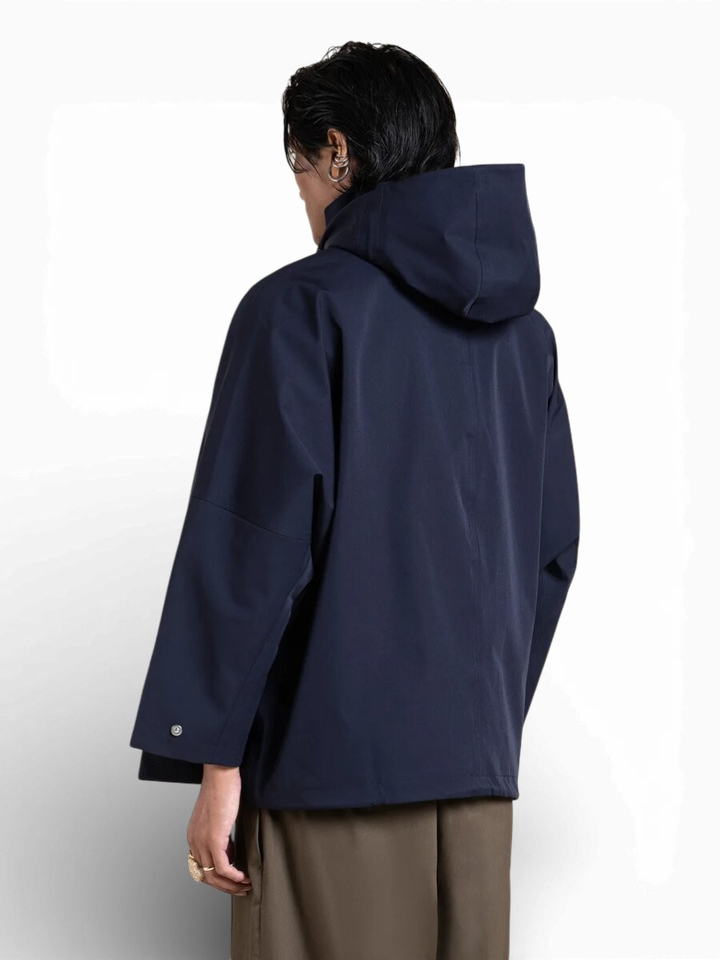 Donkerblauwe oversized regenjas Lourmel Flotte