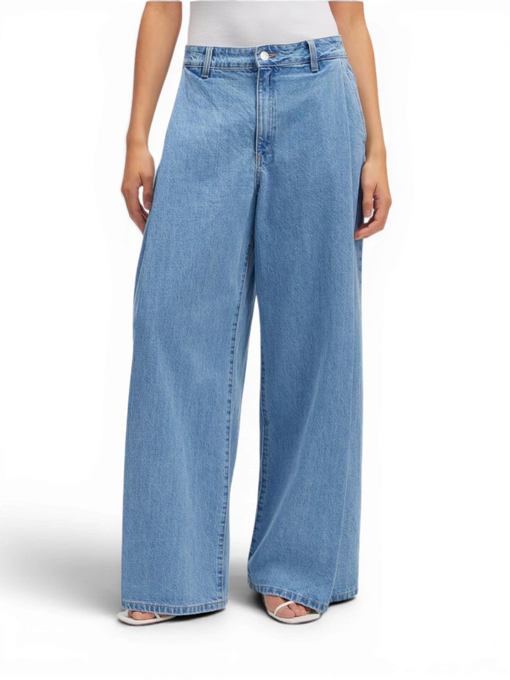 Lichtblauwe straight jeans Alani Edited 