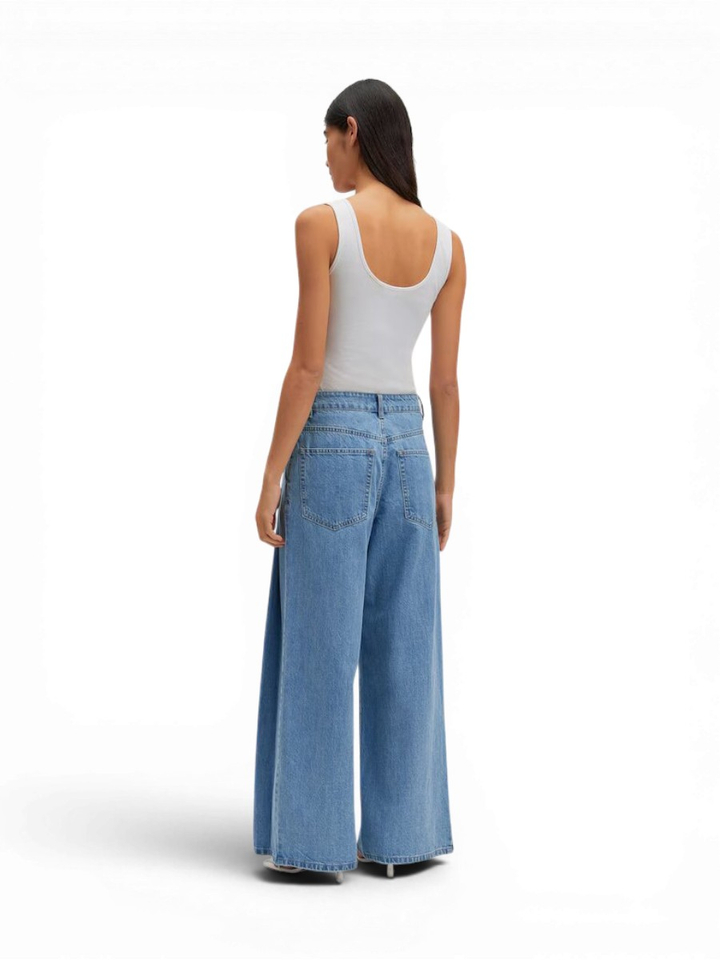 Lichtblauwe straight jeans Alani Edited 
