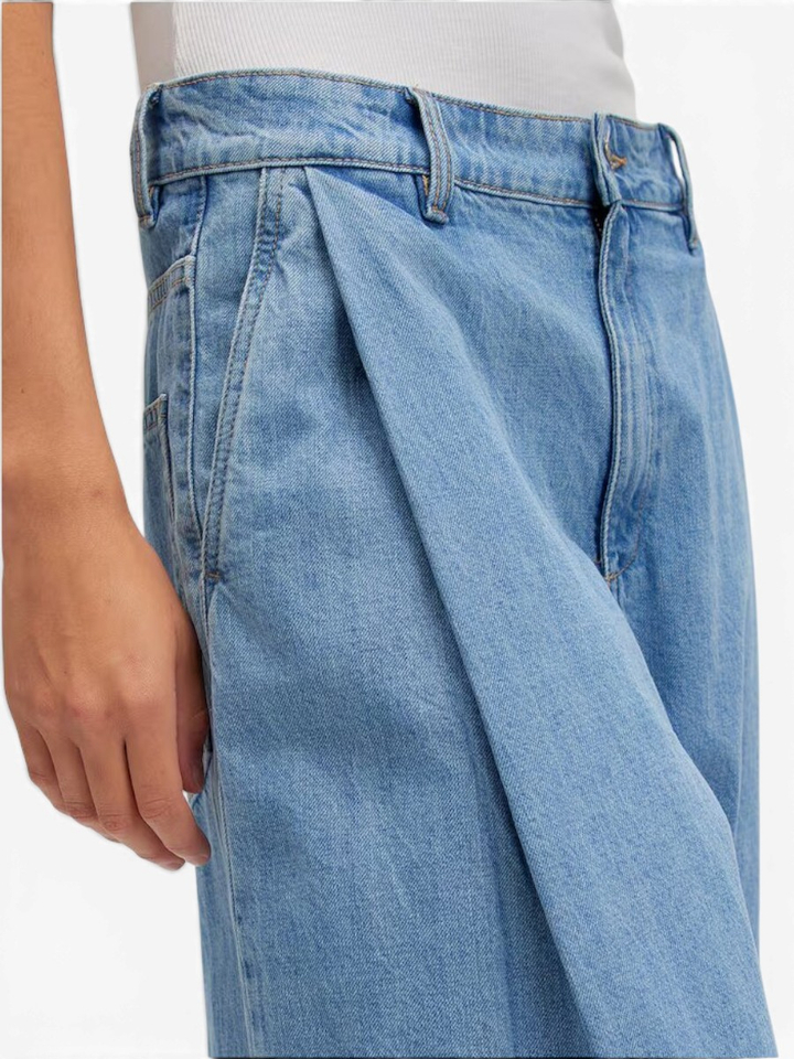 Lichtblauwe straight jeans Alani Edited 