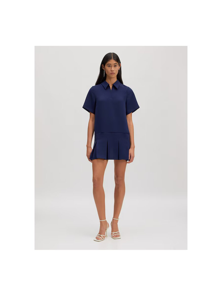 Donkerblauw casual kleed Aylin Edited 