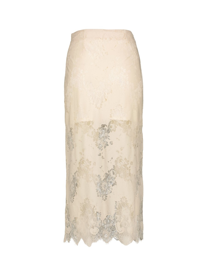 Beige jurk in kant Sharon Edited